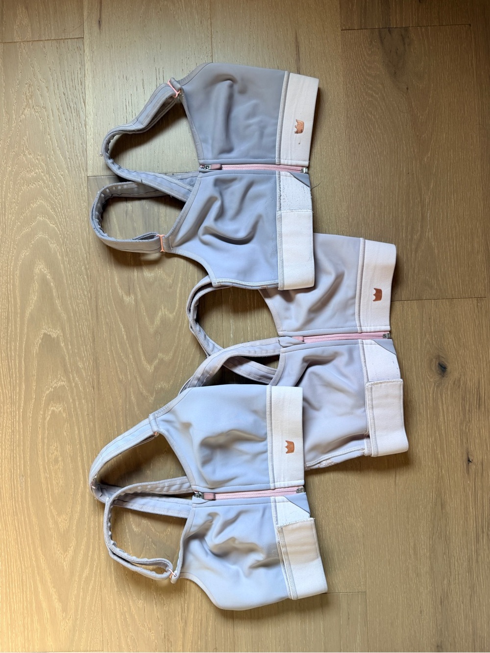 *3* SHEFIT LUXE Sports Bras with Rose Gold Accents - FAIR CONDITION - Picture 5 of 6